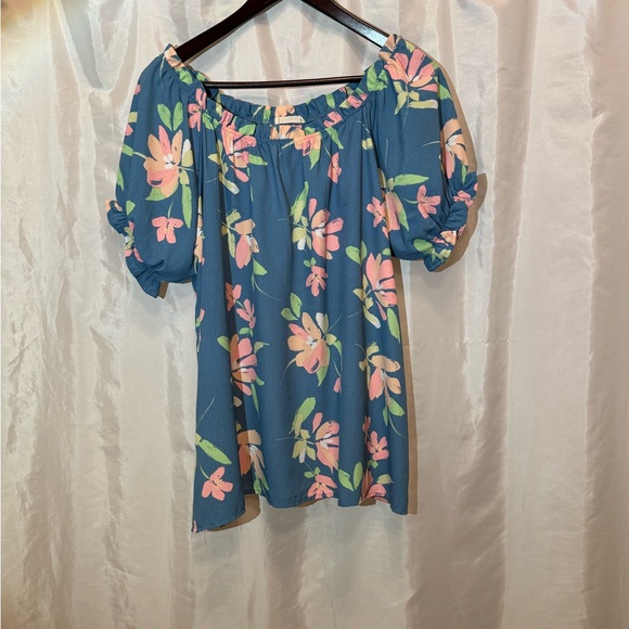 Les Amis Off-Shoulder Floral Blouse – Made in USA – Size M - Picture 1 of 7